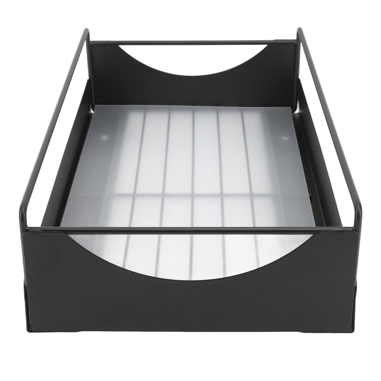 Pull Out Cabinet Organizer Carbon Steel Smooth Sliding Silent Slide Out Pantry Shelves for Bathroom Wardrobe Black M 227x401x85mm