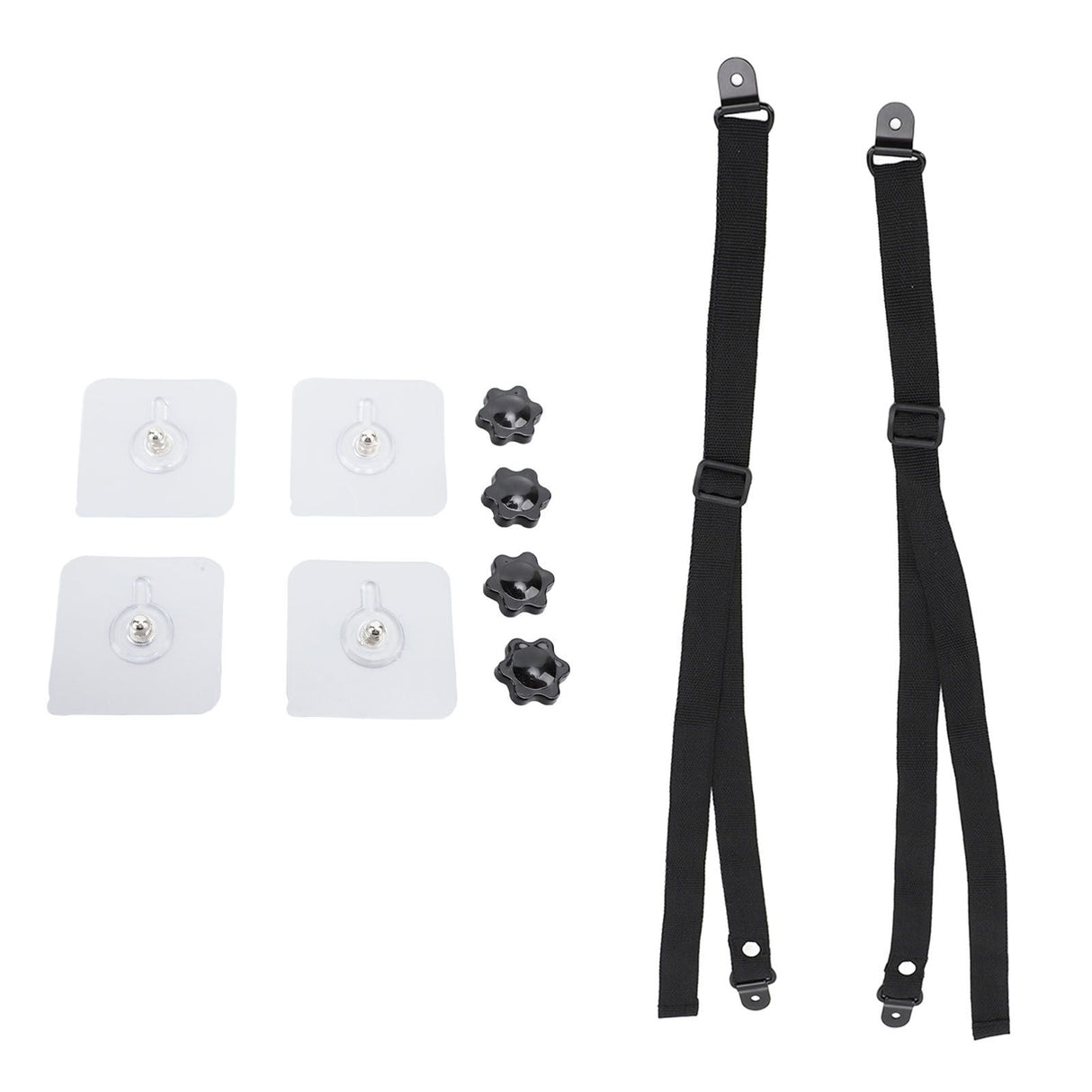 2Pcs Adjustable TV Safety Straps Adhesive Anti Tip Furniture Anchors for Baby Proofing Flat Screens Fix to Wall Cabinet Stand Desk