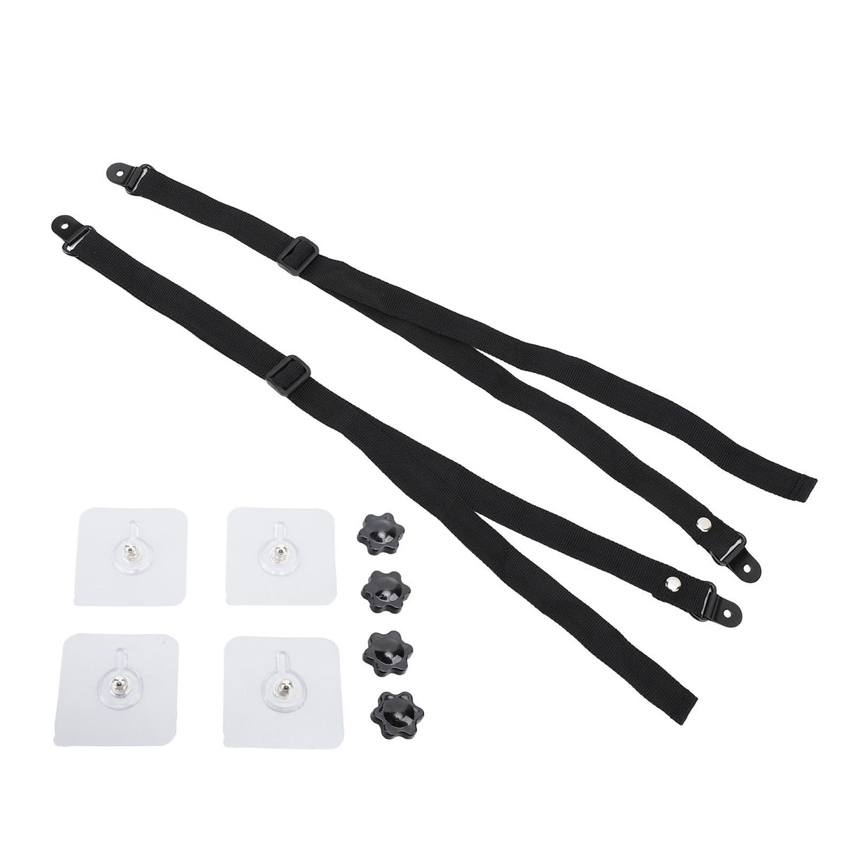 2Pcs Adjustable TV Safety Straps Adhesive Anti Tip Furniture Anchors for Baby Proofing Flat Screens Fix to Wall Cabinet Stand Desk