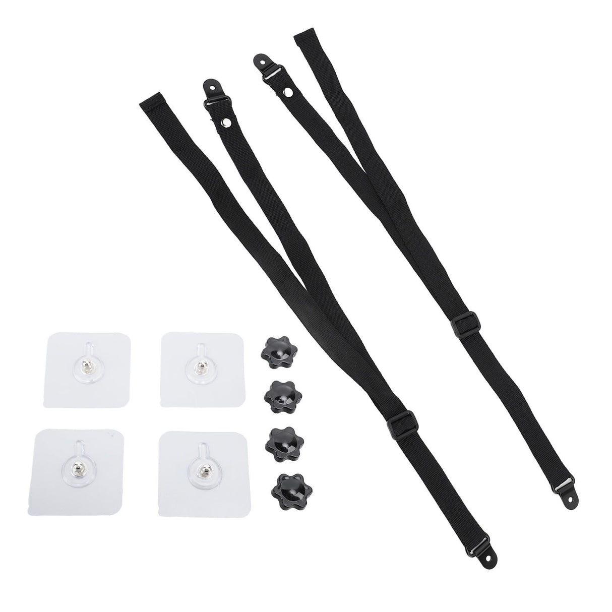2Pcs Adjustable TV Safety Straps Adhesive Anti Tip Furniture Anchors for Baby Proofing Flat Screens Fix to Wall Cabinet Stand Desk