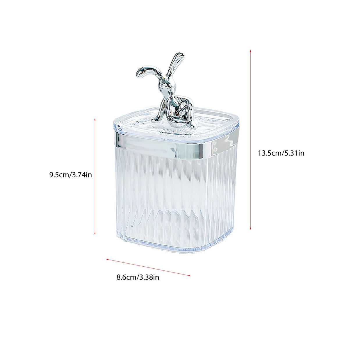 Toothpick Holder Large Capacity Fashion Look Toothpick Container Storage Box Jar for Home Restaurant Transparent