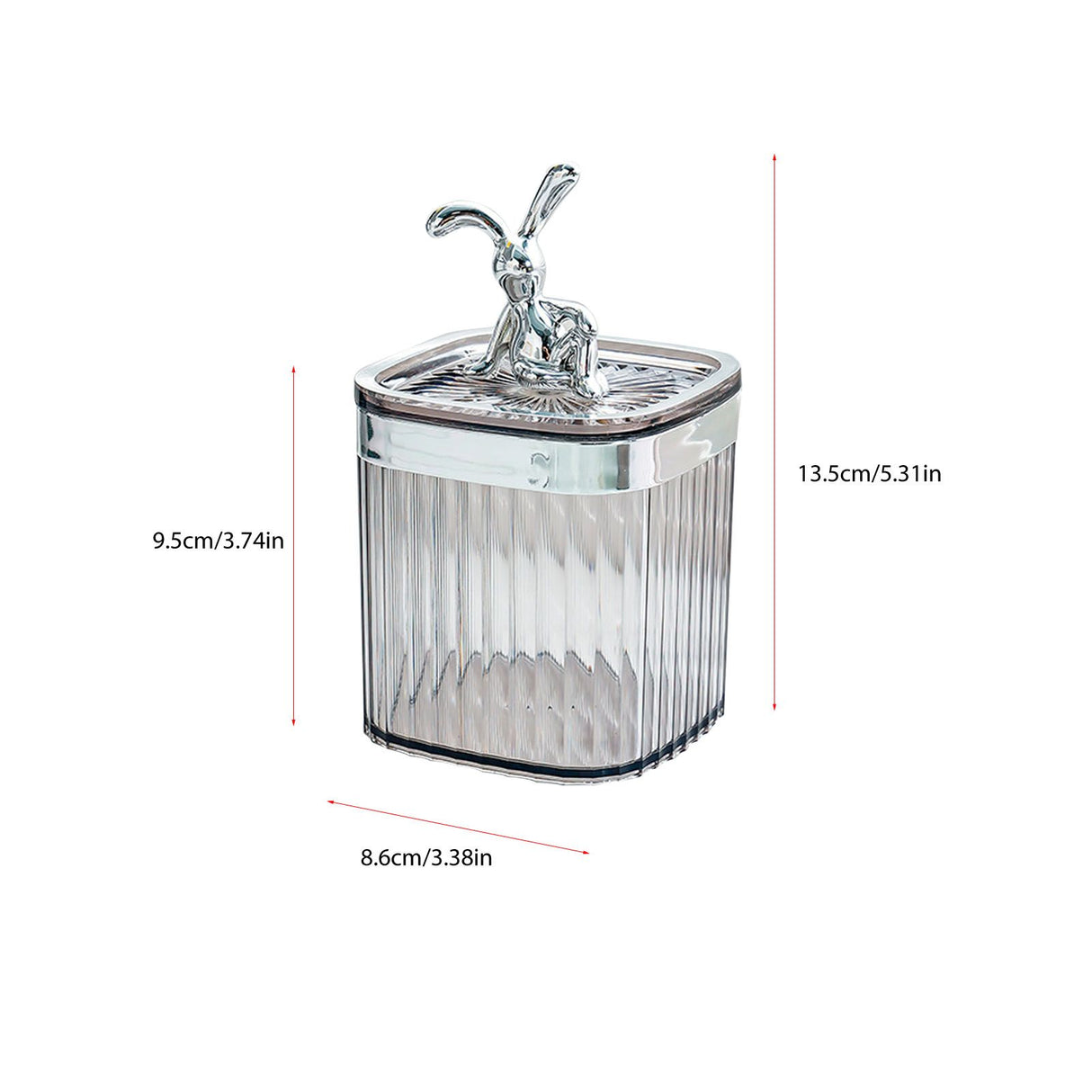 Toothpick Holder Large Capacity Fashion Look Toothpick Container Storage Box Jar for Home Restaurant Smoky Gray