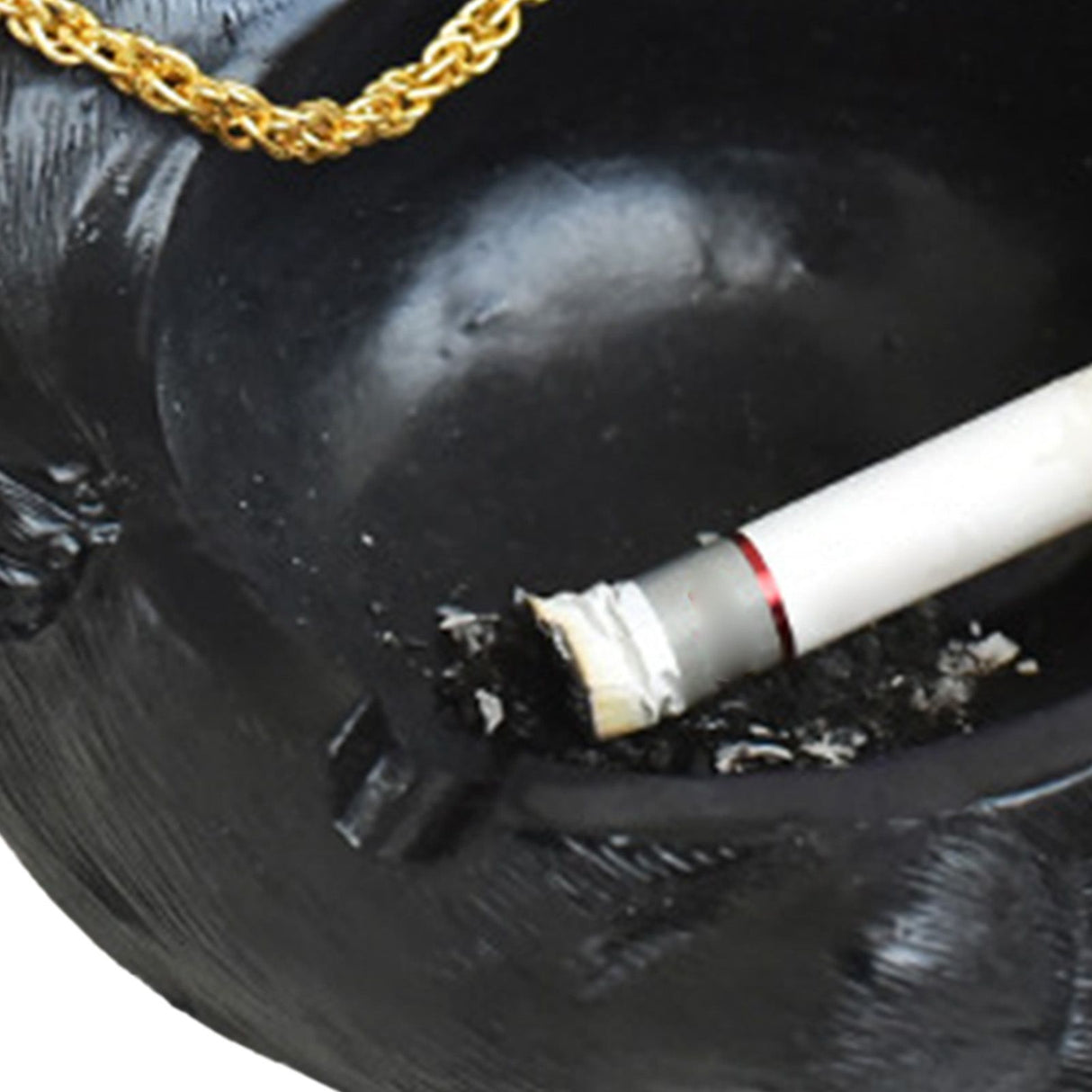 Cartoon Animal Ashtray Household Innovative Decorative Bully Dog Ashtray for Living Room Black