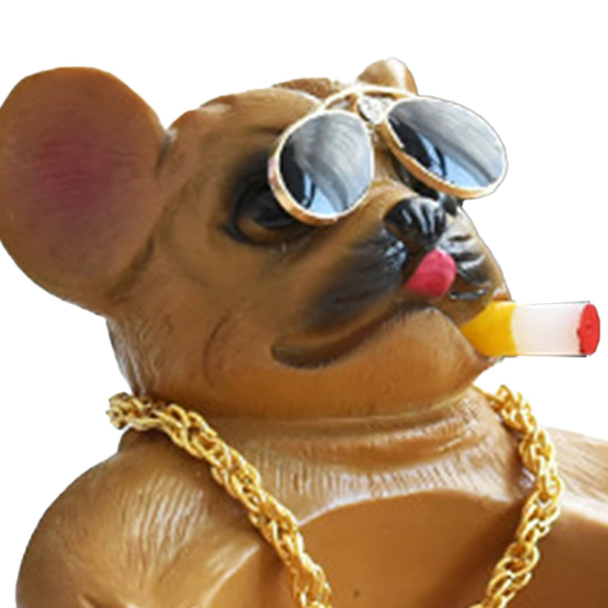 Cartoon Animal Ashtray Household Innovative Decorative Bully Dog Ashtray for Living Room Brown