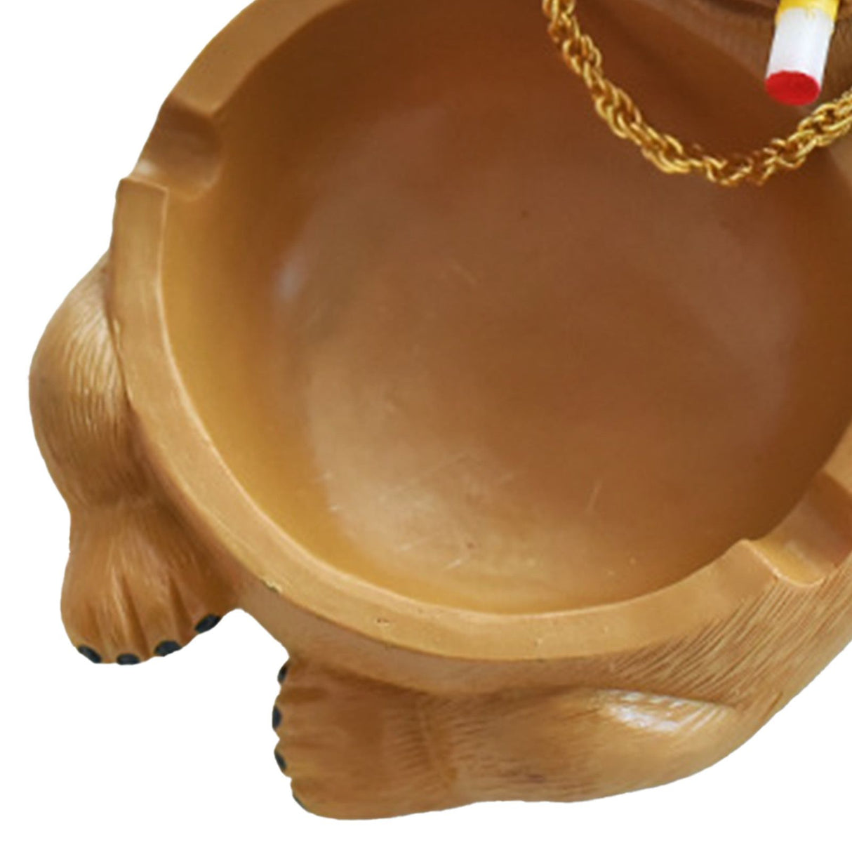 Cartoon Animal Ashtray Household Innovative Decorative Bully Dog Ashtray for Living Room Brown