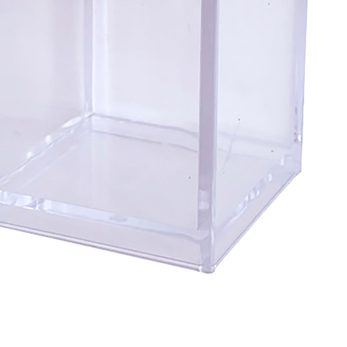 Acrylic Pencil Pen Holder Cup Transparent Clear Makeup Brush Storage Box Desktop Stationery Organizer for Office School Home