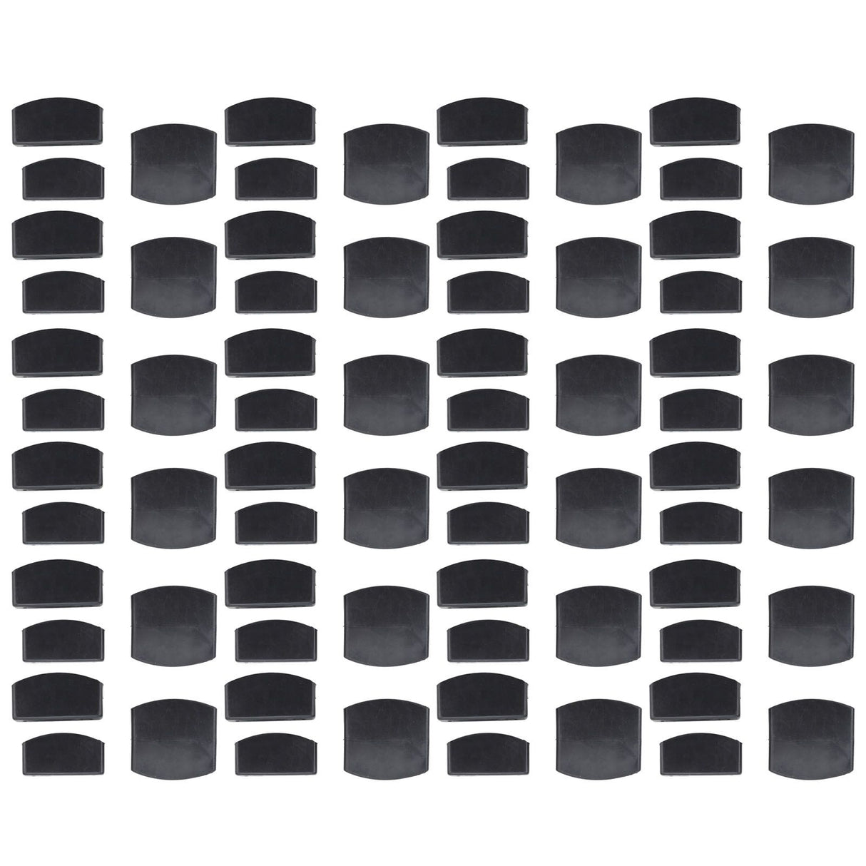 72Pcs Plastic Bed Slat End Caps Holders Centre Caps Plastic Connector Furniture Accessories for Holding and Securing Slats Black