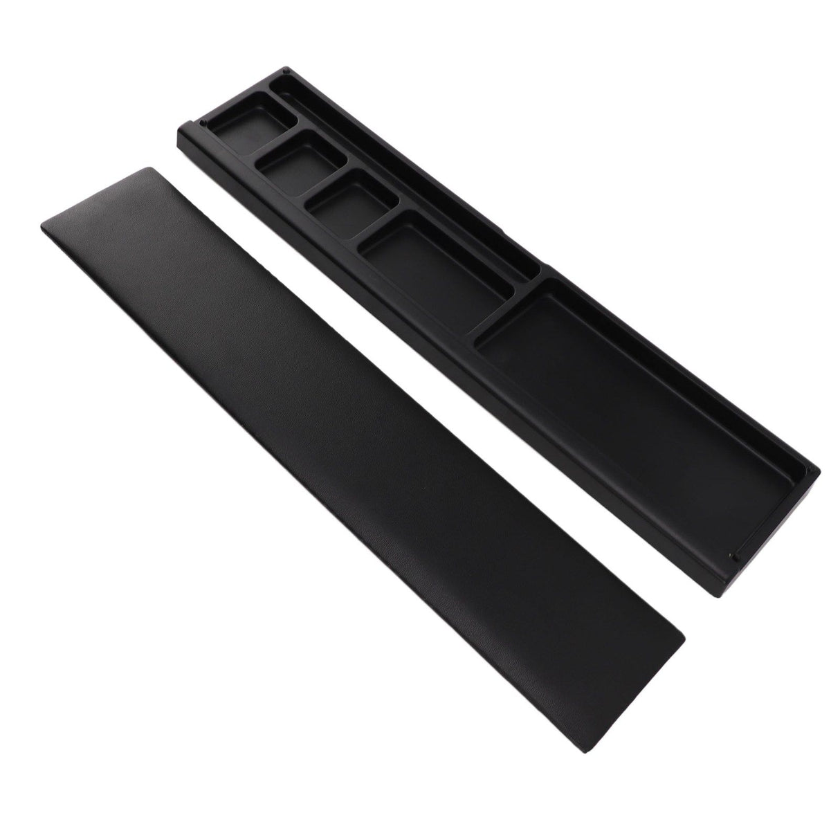 Keyboard Wrist Rest Pad Ergonomic Soft Prevent Slip Keyboard Wrist Support with Partition Storage Case for Office Black