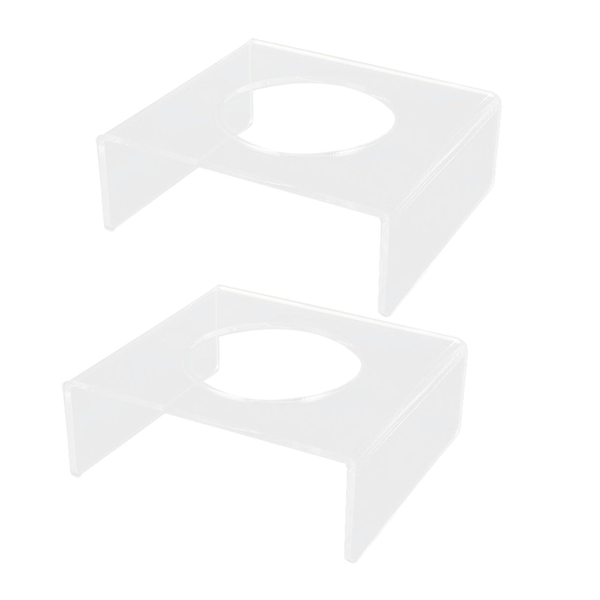 2PCS Football Stand Clear Display Holder Acrylic Stable Support Anti Scratch Versatile Display Rack for Basketball Volleyball