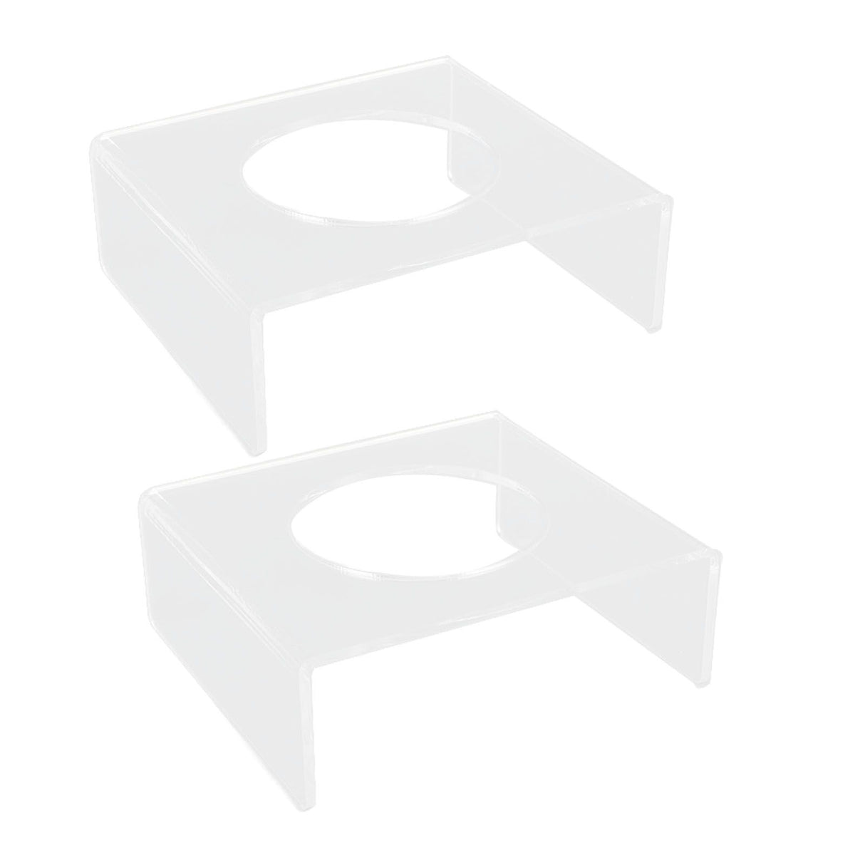 2PCS Football Stand Clear Display Holder Acrylic Stable Support Anti Scratch Versatile Display Rack for Basketball Volleyball
