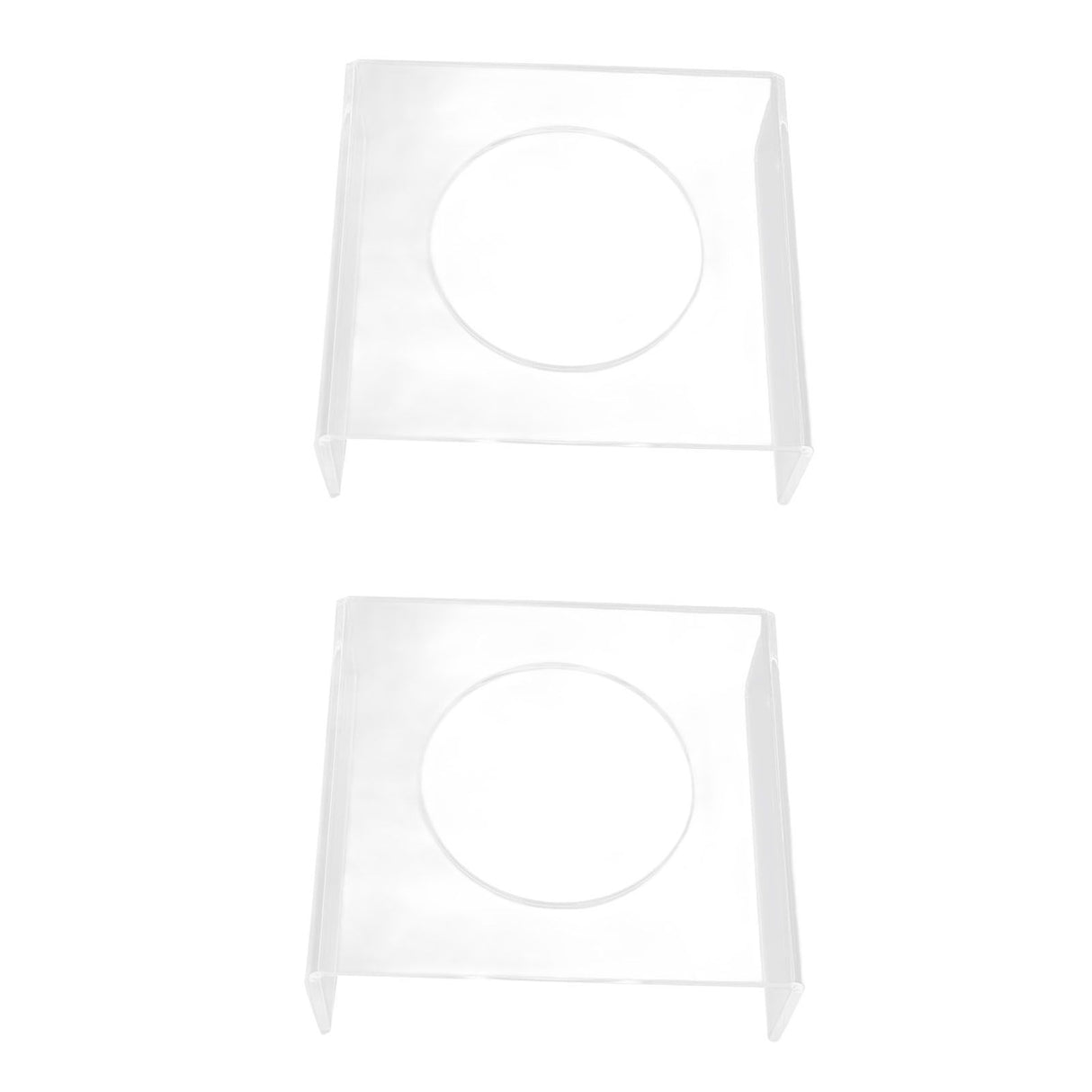 2PCS Football Stand Clear Display Holder Acrylic Stable Support Anti Scratch Versatile Display Rack for Basketball Volleyball