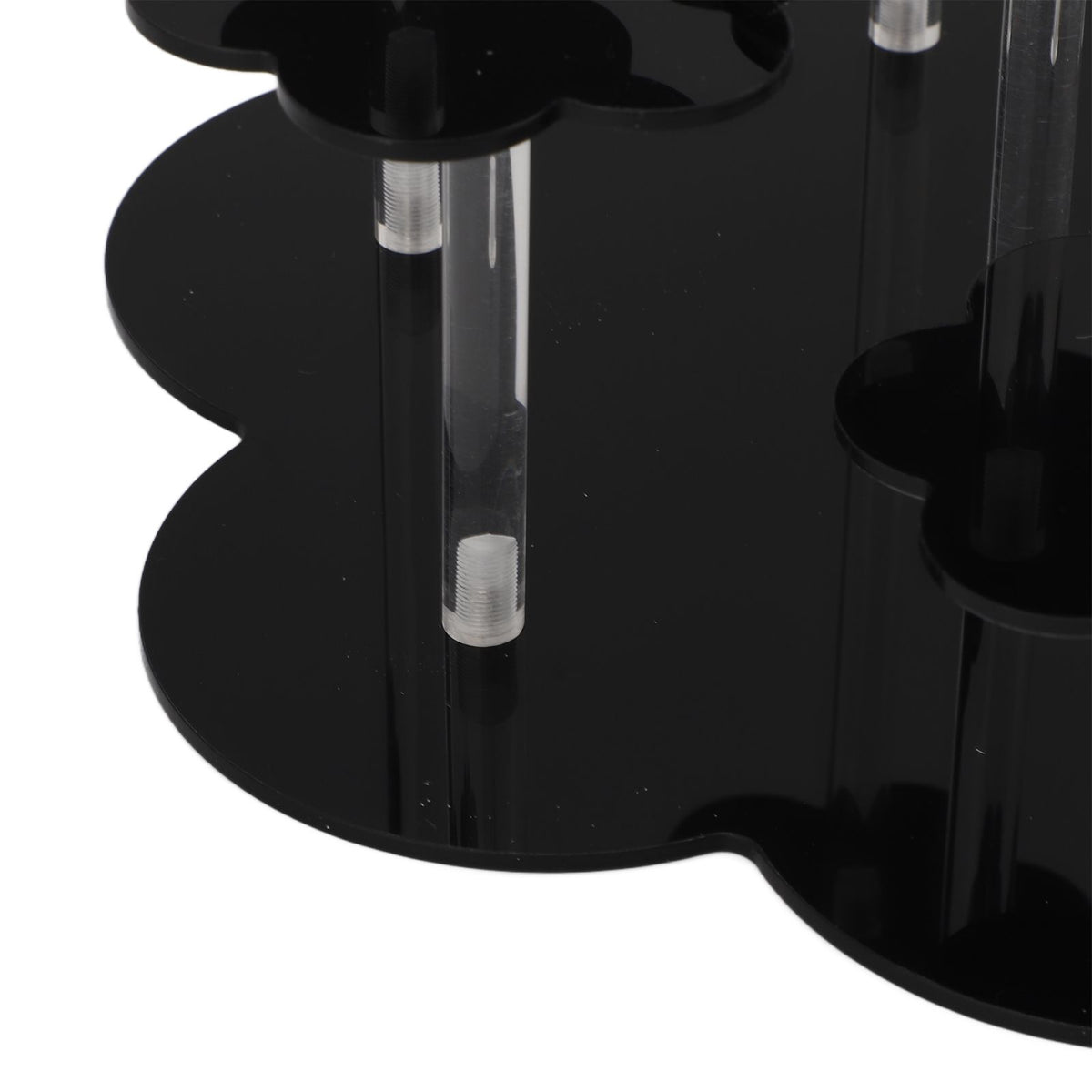 Acrylic Display Stand Figures Perfume Organizers Storage Risers Cupcake Dessert Conutertop Desktop Decoration Organizer Black