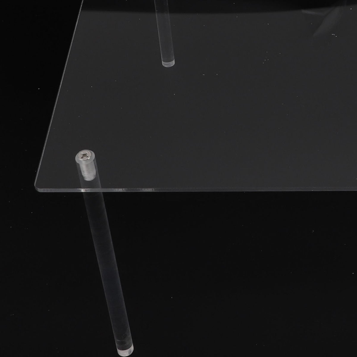 3 Set Square Clear Acrylic Cake Stand Acrylic Cupcake Stand for Cake Pizza Dessert Christmas Wedding Birthday Baby Shower Tea Party