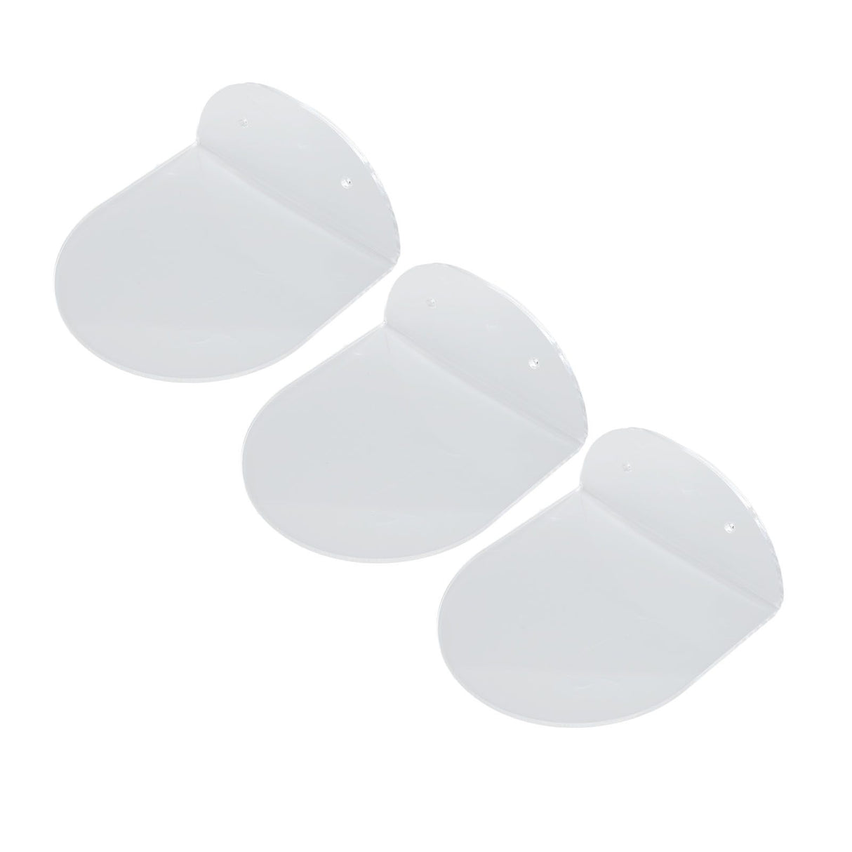 3pcs Wall Speaker Floating Shelves Acrylic Waterproof Wall Mounted Speaker Display Stand for Baby Camera Small Alarm Clock Transparent