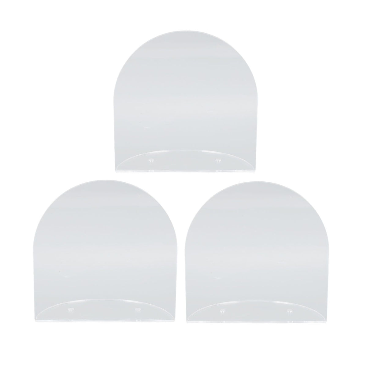 3pcs Wall Speaker Floating Shelves Acrylic Waterproof Wall Mounted Speaker Display Stand for Baby Camera Small Alarm Clock Transparent