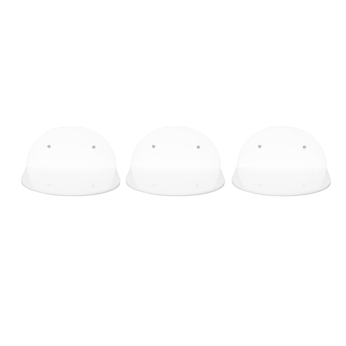 3pcs Wall Speaker Floating Shelves Acrylic Waterproof Wall Mounted Speaker Display Stand for Baby Camera Small Alarm Clock White