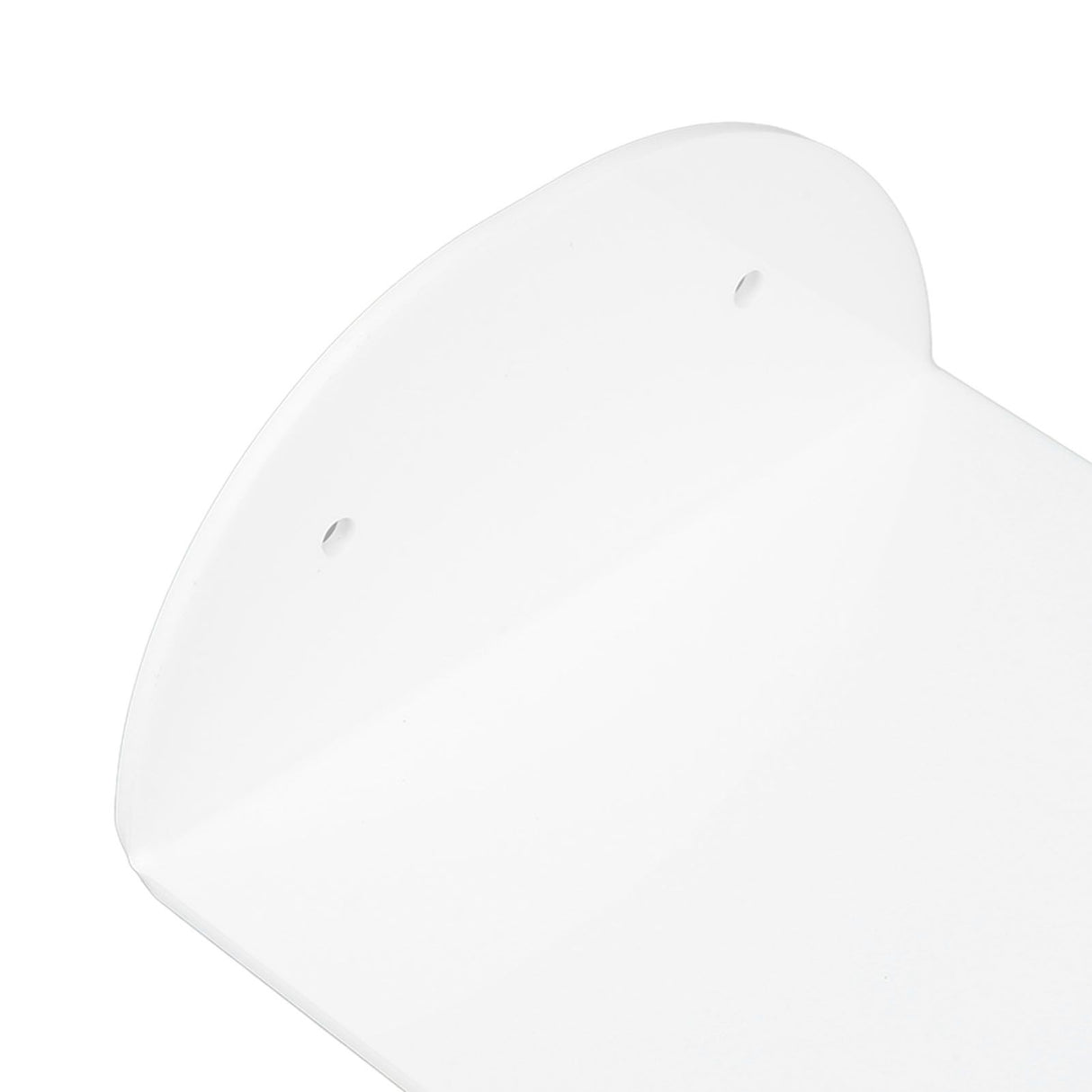 3pcs Wall Speaker Floating Shelves Acrylic Waterproof Wall Mounted Speaker Display Stand for Baby Camera Small Alarm Clock White