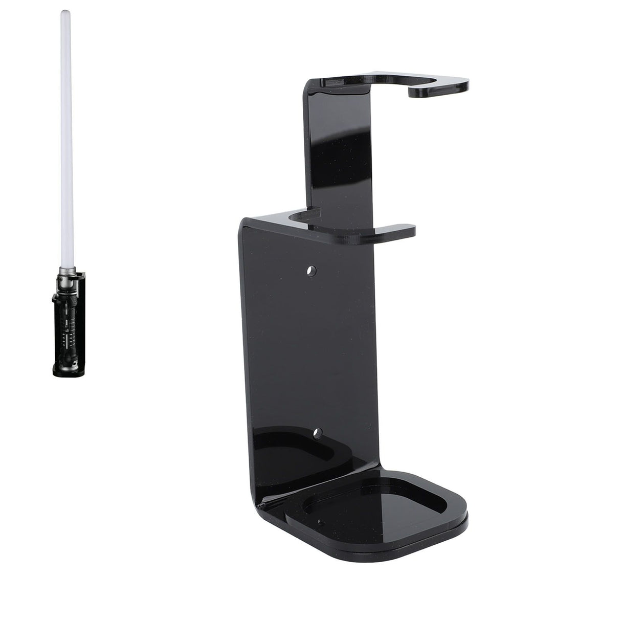 Lightsaber Wall Mount Stand Acrylic Stable Wall Mounted Lightsaber Display Rack for Home Bedroom Black