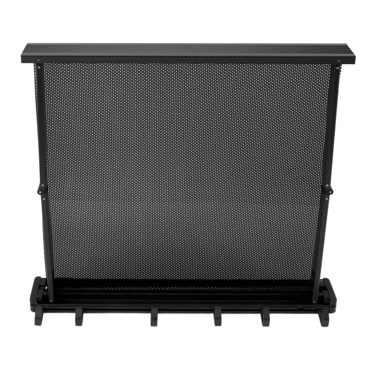 Retractable Clothes Drying Rack with Template Wall Mount Mesh Breathable Platform Aluminium Laundry Drying Rack for Patio Bathroom Black