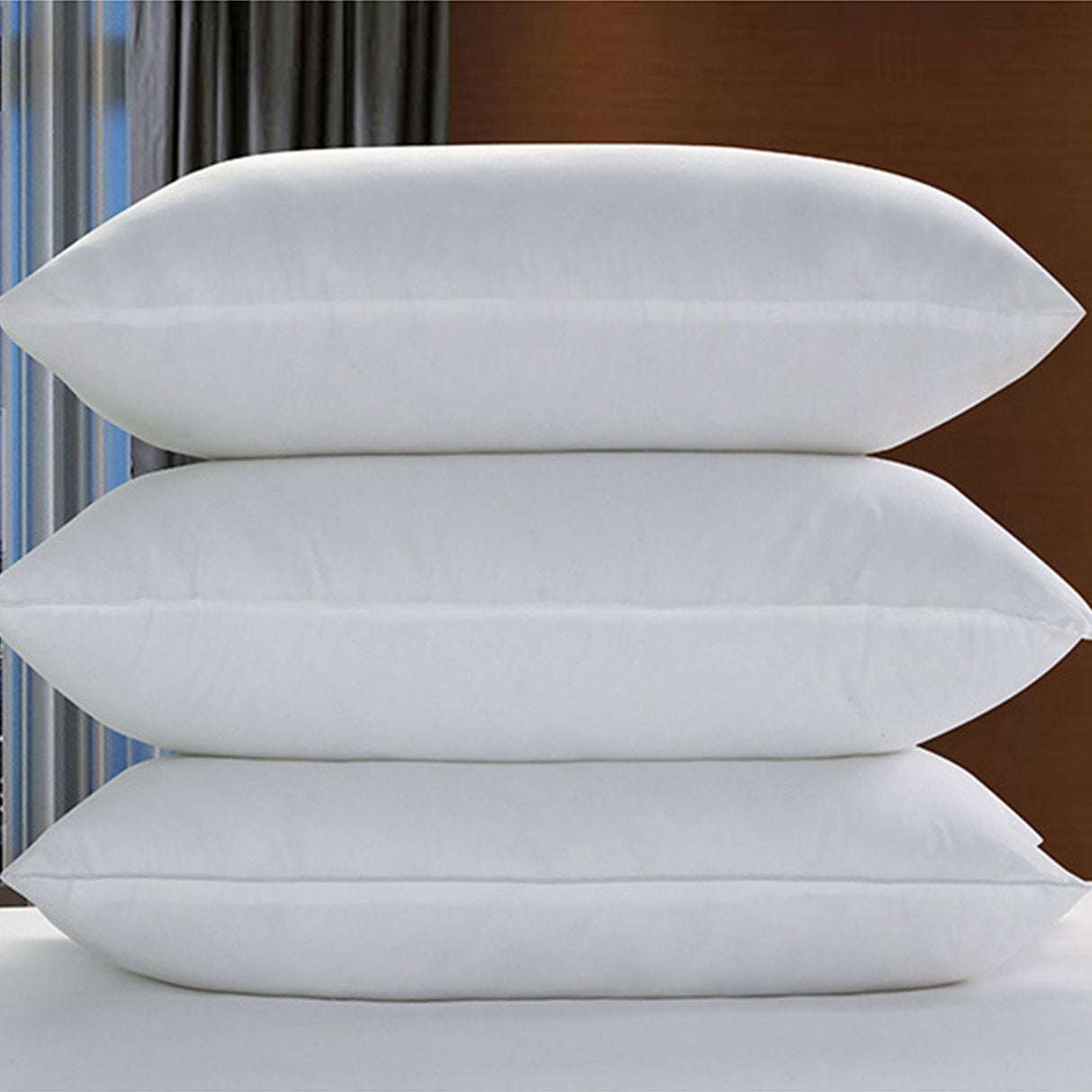 Waterproof Pillow Protector Polyester Fiber White Comfortable 16.9x28.7in Pillow Covers for Sleeping
