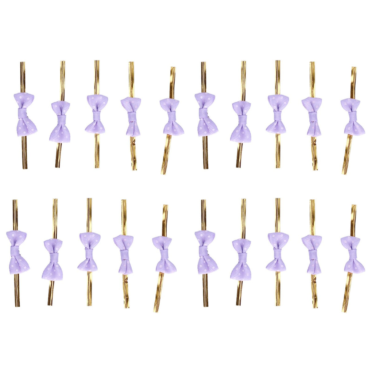 20pcs Bow Knot Twist Ties Biscuits Cookies DIY Baking Bag Ties for Gift Wrapping Weddings PartiesPurple