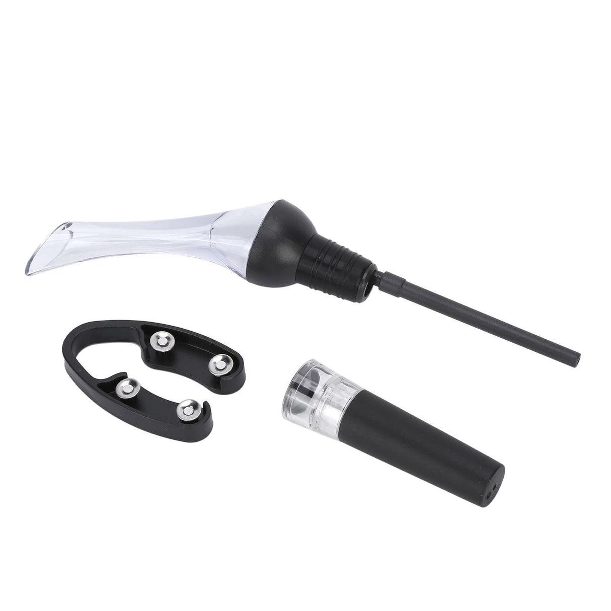 4Pcs/Set Wine Aerator Pourer with Vacuum Stopper Foil Cutter Pipe For Home Kitchen Bar Restaurant