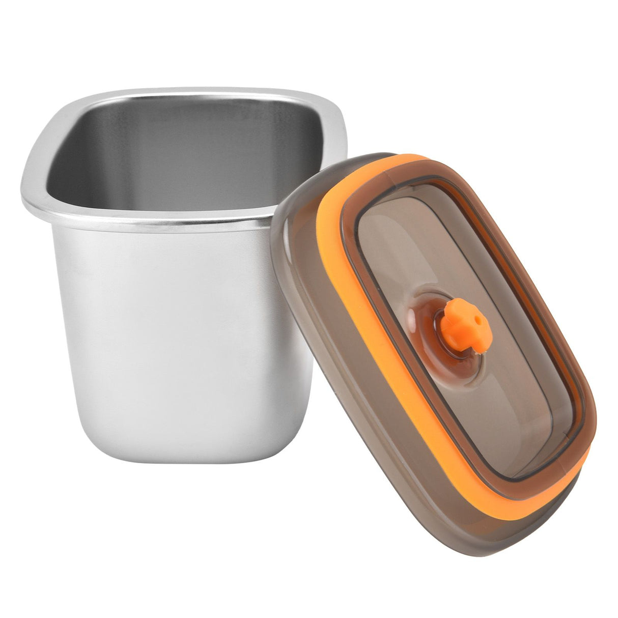 Lunch Box 304 Stainless Steel PP Food Grade Silicone Portable Food Container Storage Box for Picnic Camping Outdoor550ml