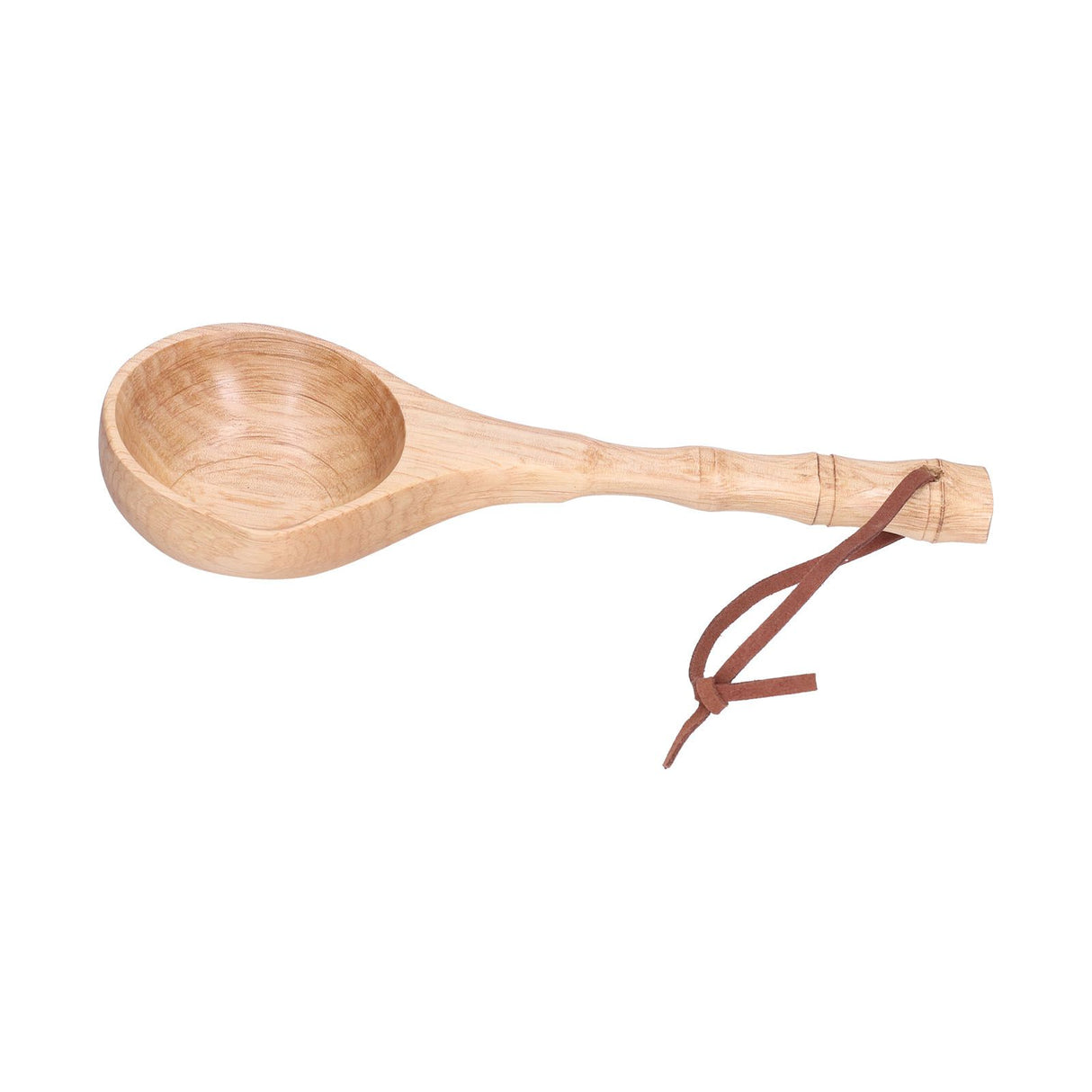 Wooden Spoon Long Handle Durable Soup Porridge Scoop Tableware Kitchen Cooking ToolLight Color