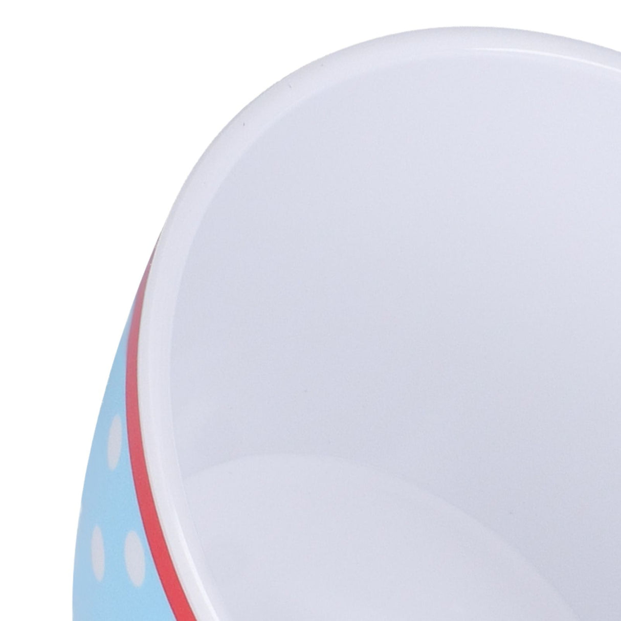 500ml Salad Bowl Thickened Snack Dessert Cake Fruit Bowl for Baking Table DecorationLight Blue Dot