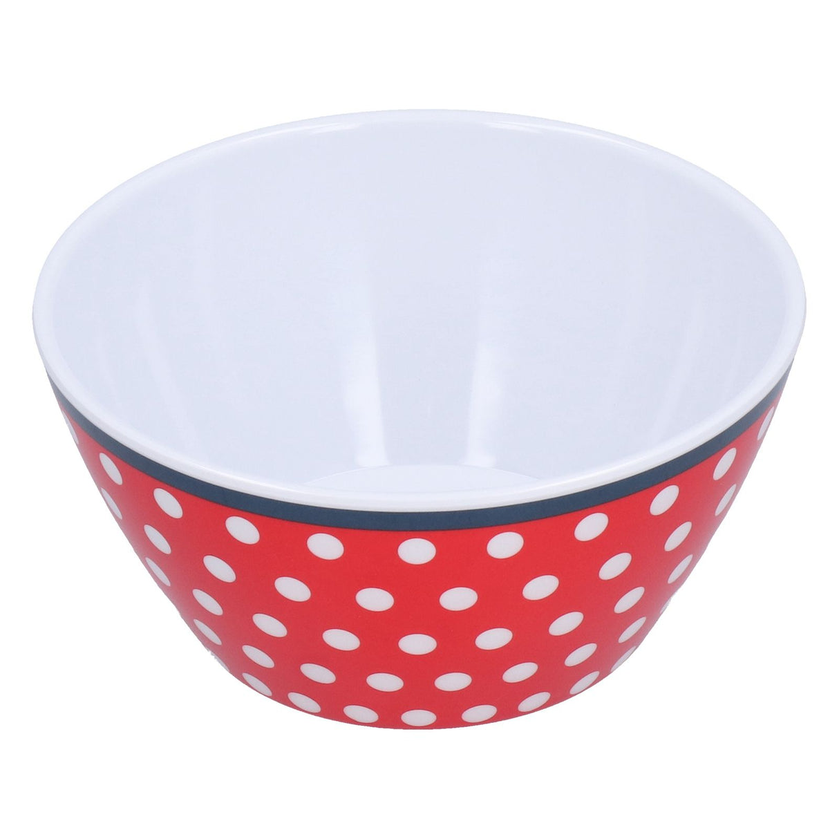 500ml Salad Bowl Thickened Snack Dessert Cake Fruit Bowl for Baking Table DecorationRed Dot