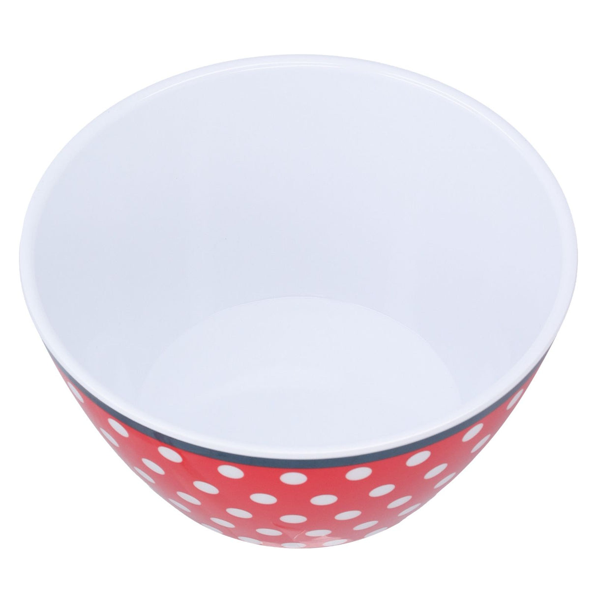 500ml Salad Bowl Thickened Snack Dessert Cake Fruit Bowl for Baking Table DecorationRed Dot
