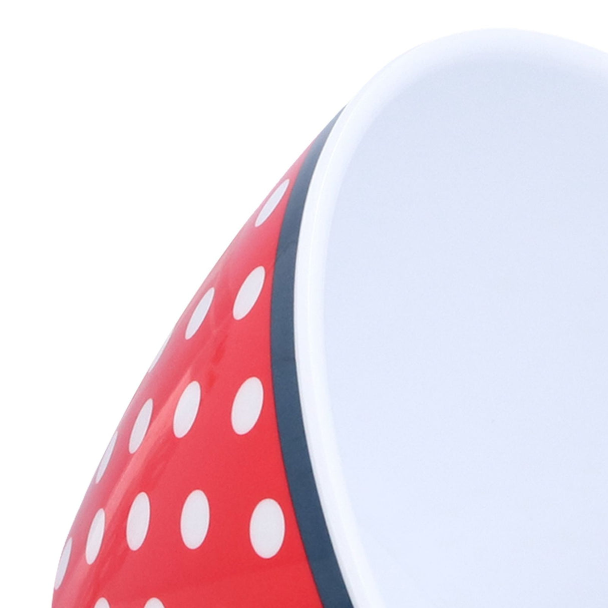 500ml Salad Bowl Thickened Snack Dessert Cake Fruit Bowl for Baking Table DecorationRed Dot