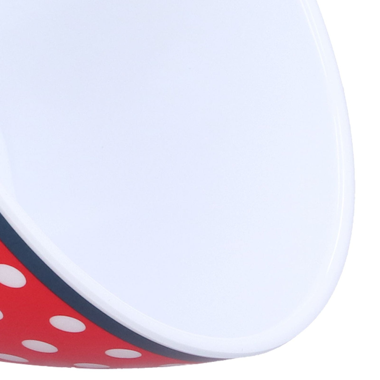 500ml Salad Bowl Thickened Snack Dessert Cake Fruit Bowl for Baking Table DecorationRed Dot
