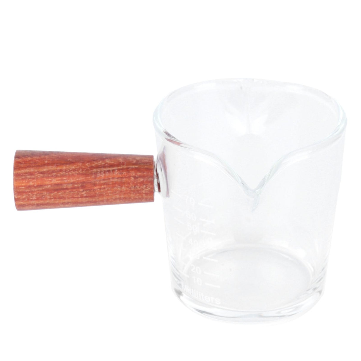 Double Mouth Glass Mug with Wooden Handle Heat‑Resistant Cup Kitchen Gadgets for Home