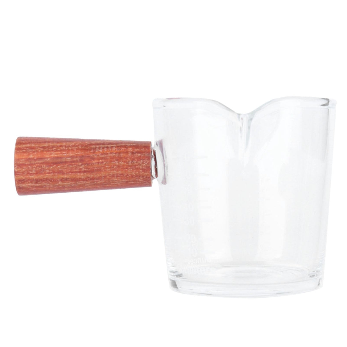 Double Mouth Glass Mug with Wooden Handle Heat‑Resistant Cup Kitchen Gadgets for Home