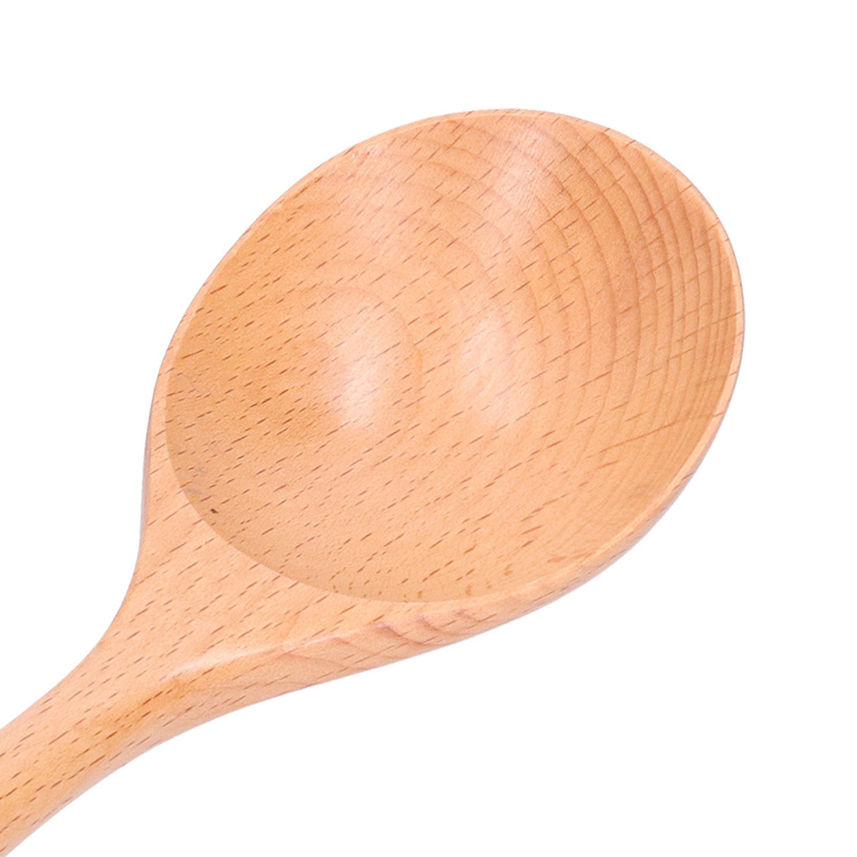5pcs Wood Spoons Long Handle Wooden Ladle for Mixing Stirring Cooking Utensil ToolLog Color