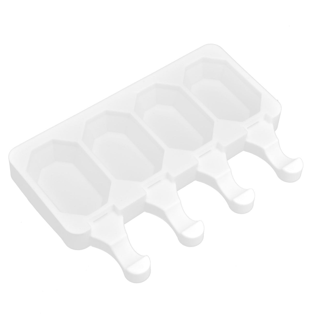 Multi Grid Silicone Ice Bar Mold Heat Resistant Ice Cream Making Mold Kitchen DIY Tool(4Grid Octagonal )