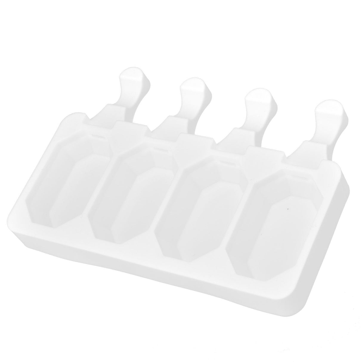 Multi Grid Silicone Ice Bar Mold Heat Resistant Ice Cream Making Mold Kitchen DIY Tool(4Grid Octagonal )