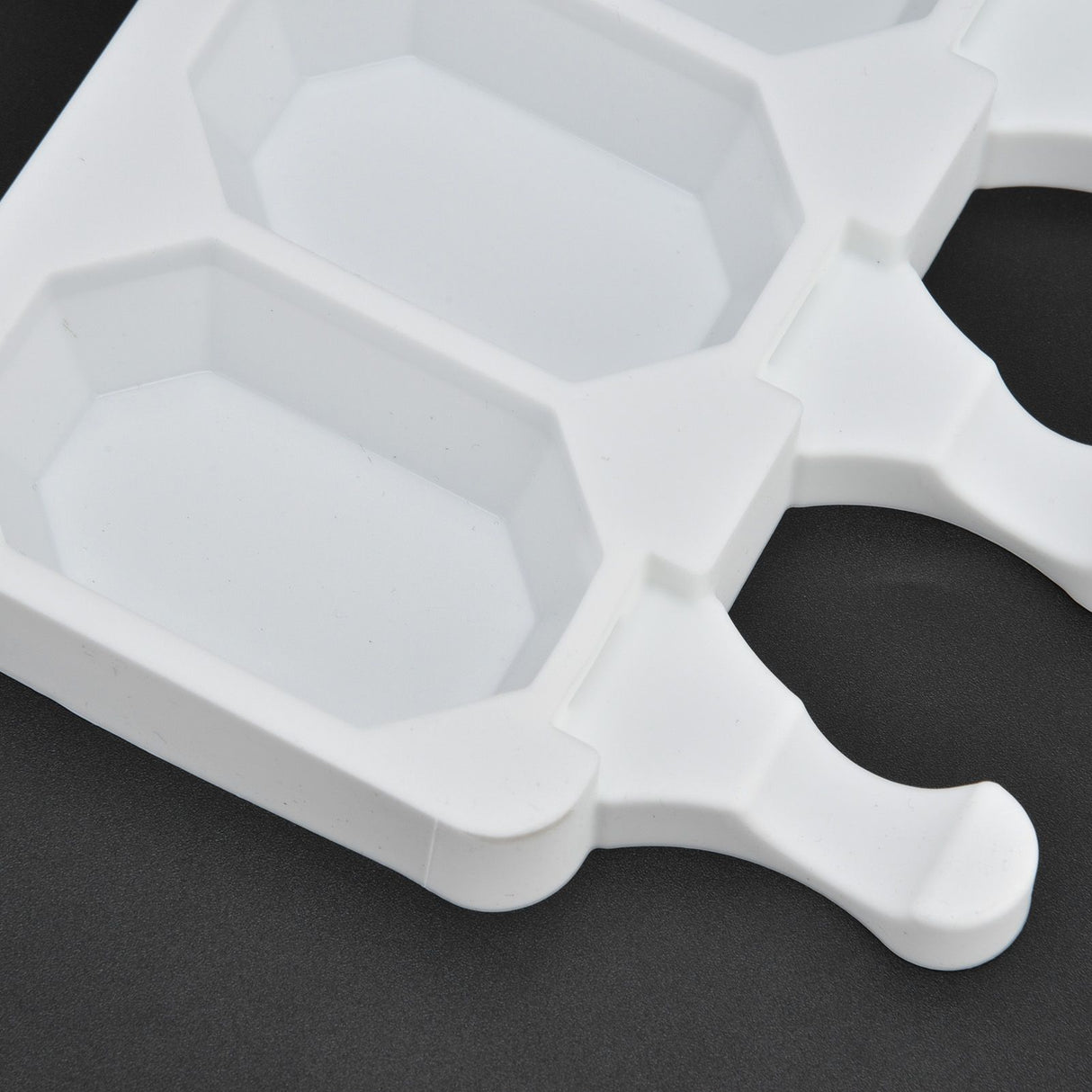 Multi Grid Silicone Ice Bar Mold Heat Resistant Ice Cream Making Mold Kitchen DIY Tool(4Grid Octagonal )