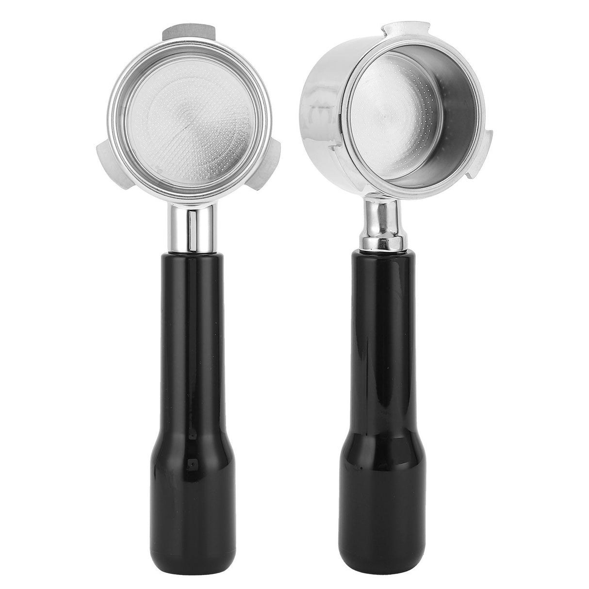 Coffee Bottomless Portafilter Stainless Steel Filter Holder Basket Replacement Tool Coffee Machine Accessory54mm Black