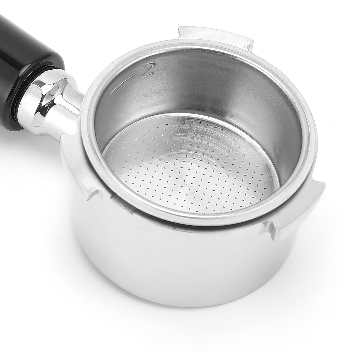 Coffee Bottomless Portafilter Stainless Steel Filter Holder Basket Replacement Tool Coffee Machine Accessory54mm Black