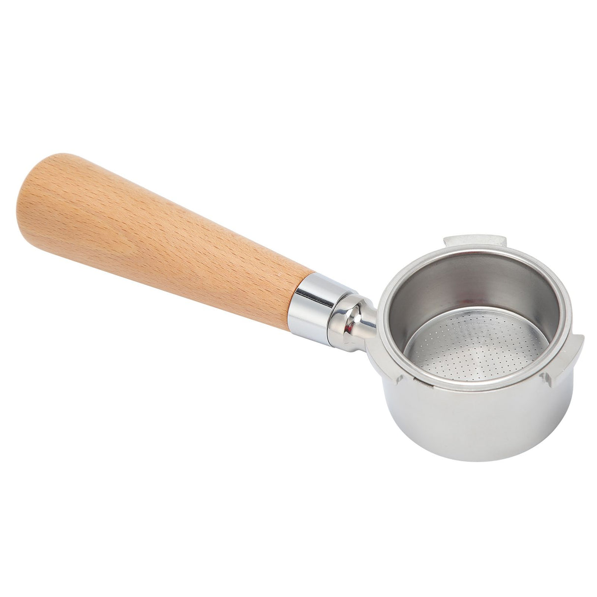 3 Ear Coffee Bottomless Portafilter Coffee Machine Handle Filter Holder for Delonghi Machine CoffeewareBeech Handle 54mm
