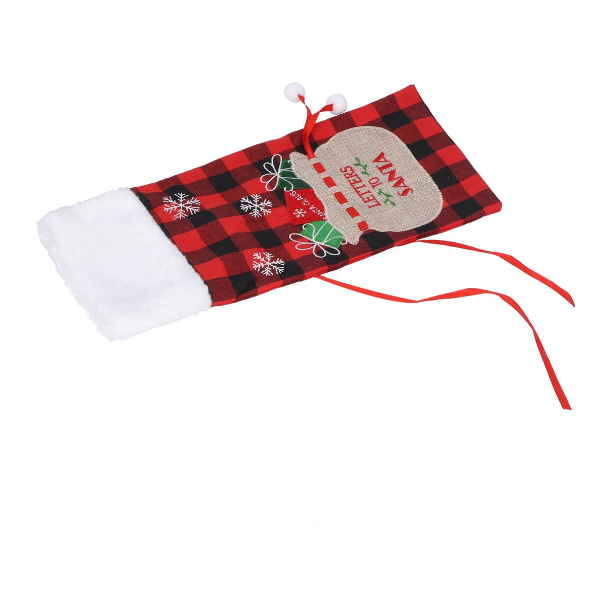 Square Grid Design Wine Bottle Cover Wine Bottle Sweater Bag for Home Christmas Party Home BarRed Black Grid