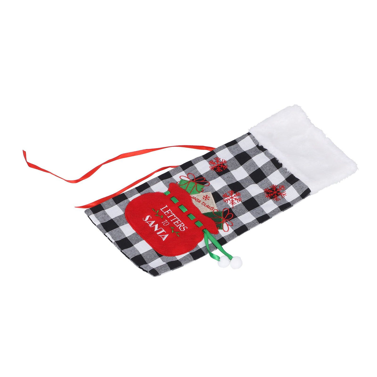 Square Grid Design Wine Bottle Cover Wine Bottle Sweater Bag for Home Christmas Party Home BarBlack White Grid