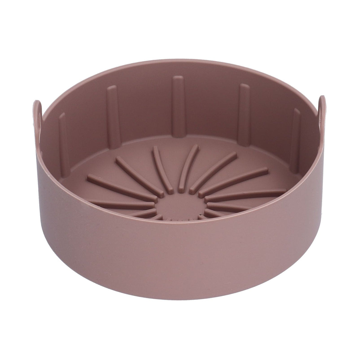 Reusable Silicone Pot Replacement Kitchen Electric Fryer Basket Tray Baking Accessory 20℃220℃(16cm Coffee )