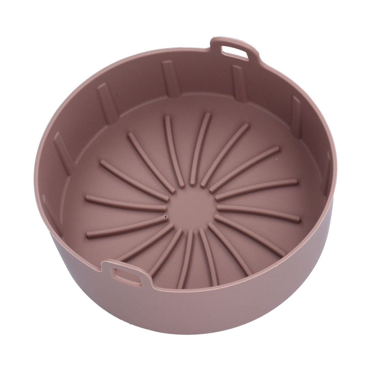 Reusable Silicone Pot Replacement Kitchen Electric Fryer Basket Tray Baking Accessory 20℃220℃(16cm Coffee )