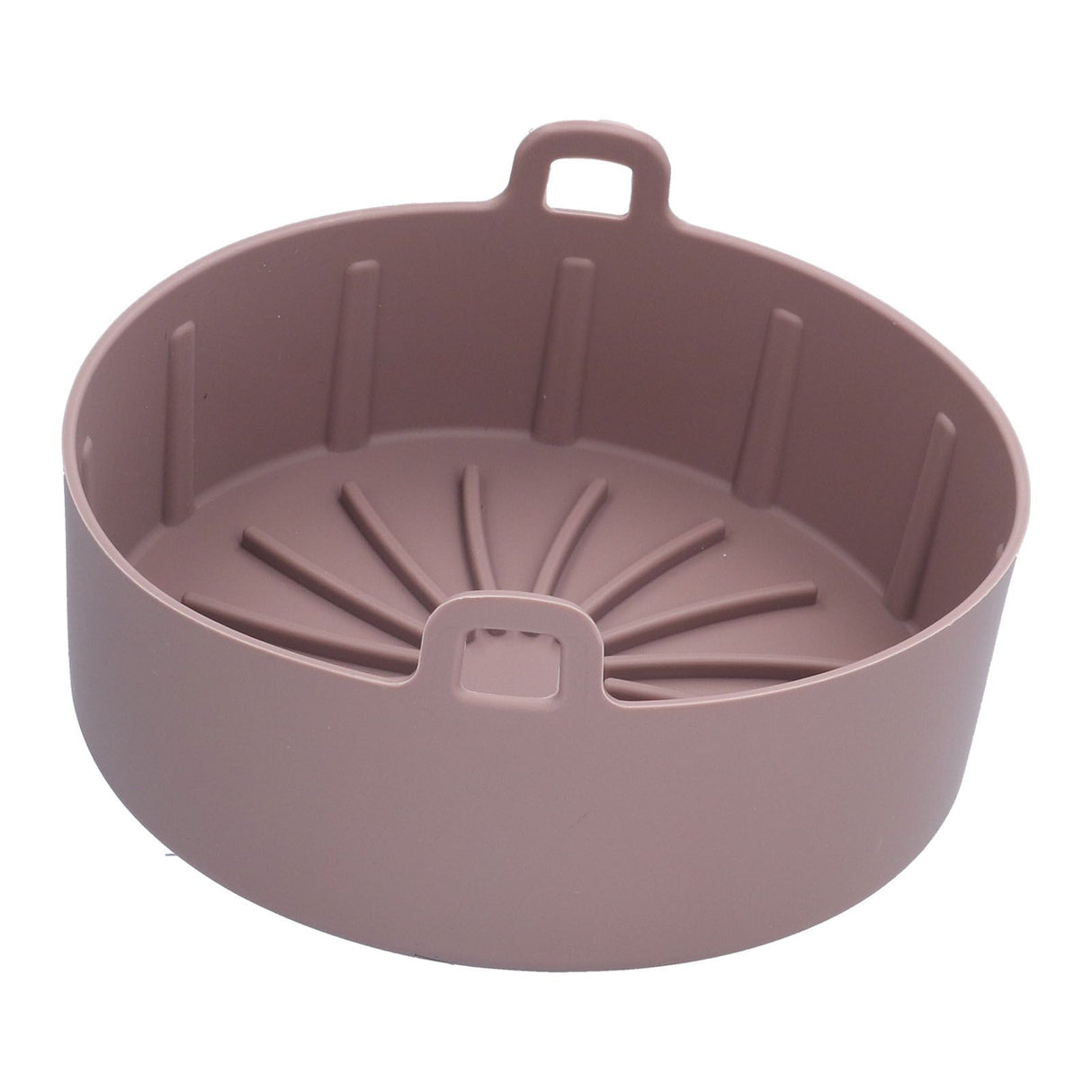 Reusable Silicone Pot Replacement Kitchen Electric Fryer Basket Tray Baking Accessory 20℃220℃(16cm Coffee )