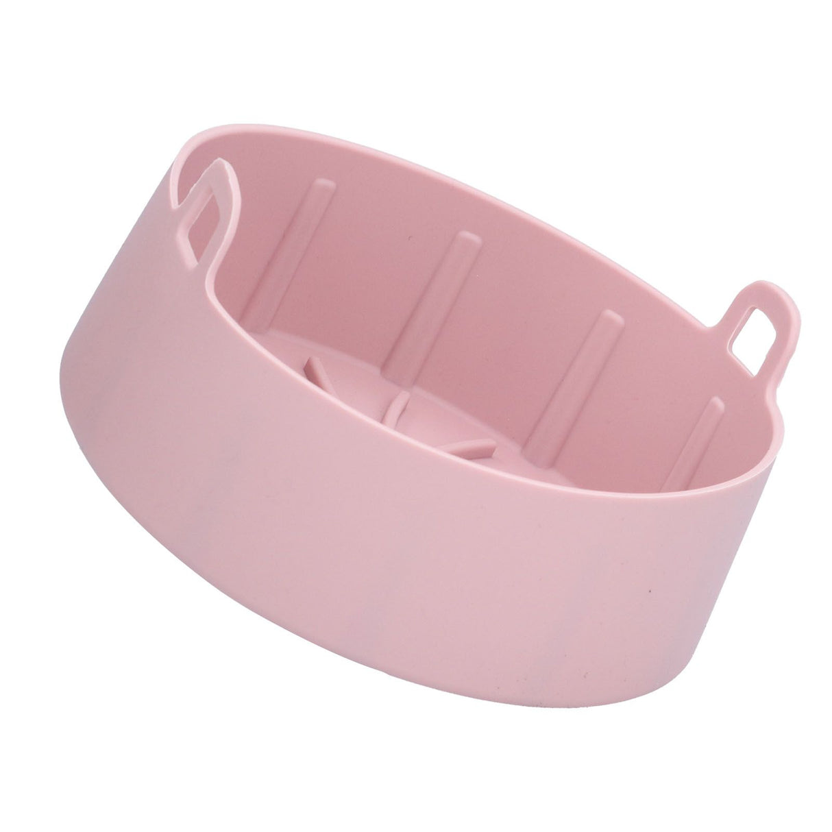 Reusable Silicone Pot Replacement Kitchen Electric Fryer Basket Tray Baking Accessory 20℃220℃(16cm Pink )