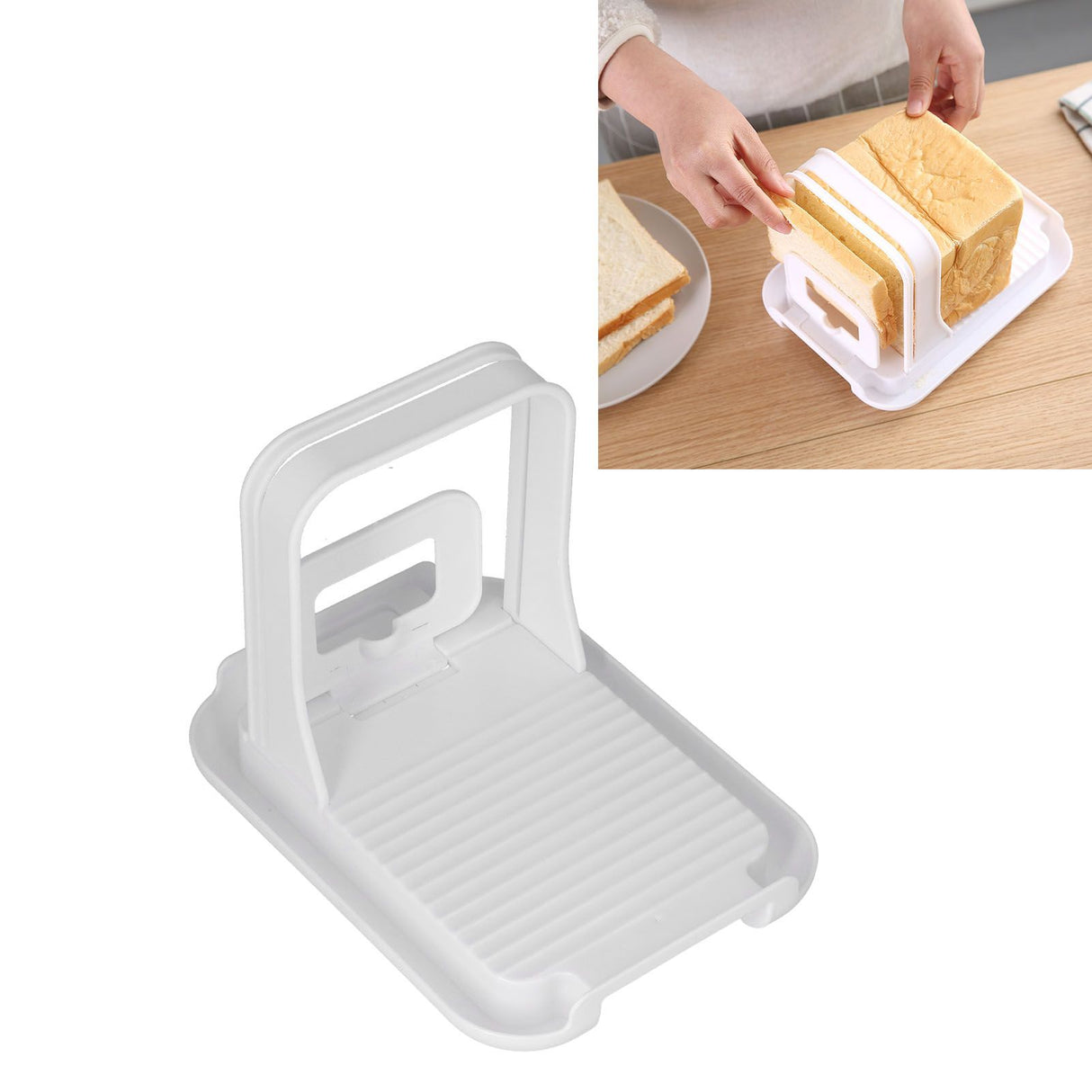 Bread Cutting Guide Household Adjustable Toast Cutter for Slicing Bread Toast Cake