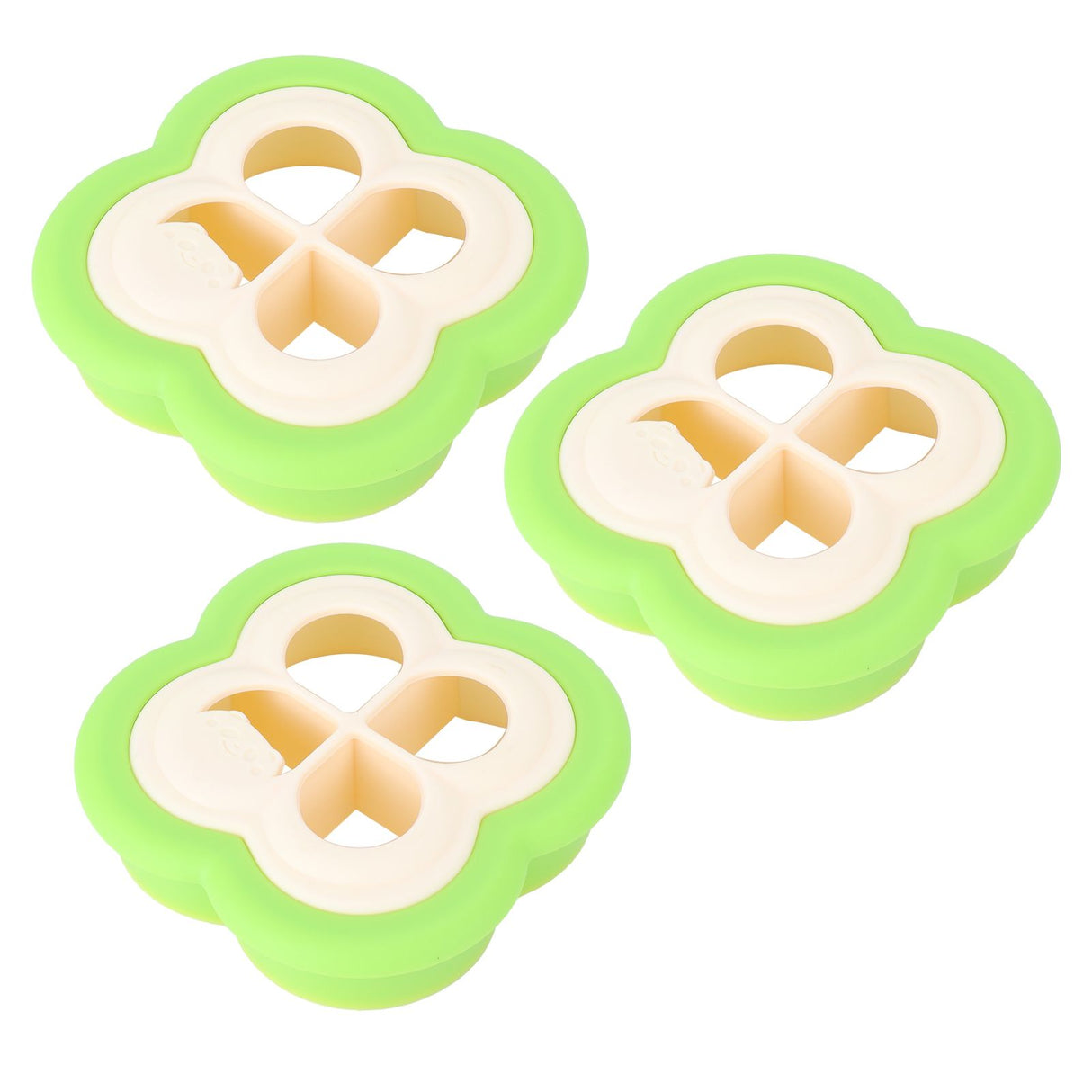 3Set Sandwich Cutter 4 Leaf Shaped Bread Mold Sushi Making Tool for Home Kitchen